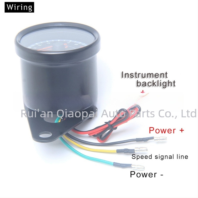 Tachimetru electronic pentru motocicletă, carcasă metalică, precizie standard, utilizare generală, cod produs 36587