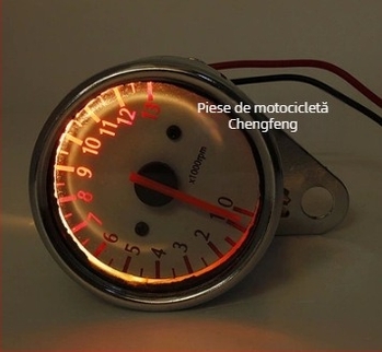 Tachometru electronic pentru motocicletă CF-electronic tachometer cu afișaj digital și indicator cu ac, stil retro