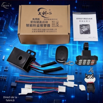 Controler pentru motocicletă electrică cu pornire fără cheie, Bluetooth, IPX6 impermeabil, rezistent la -20°C, 36-72V