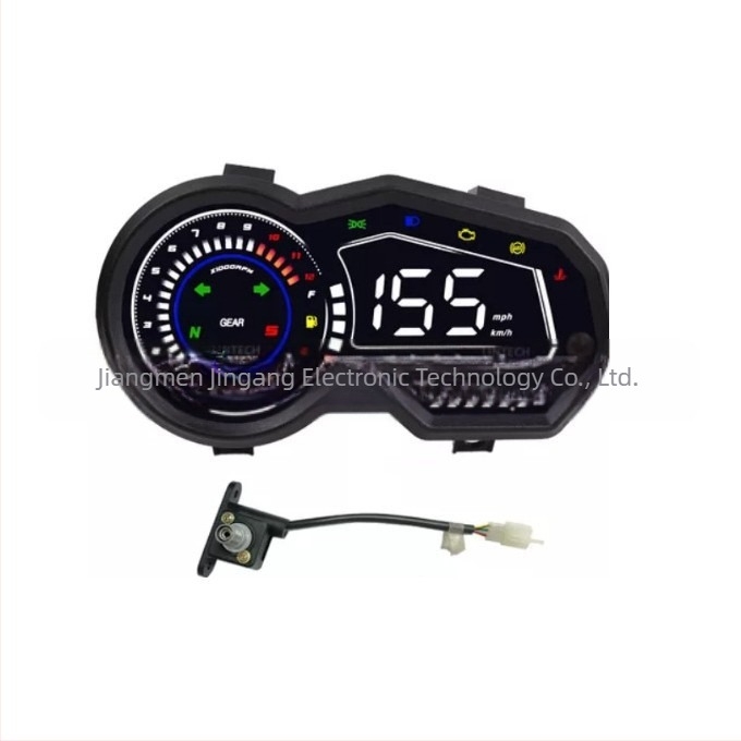 Panou de instrumente pentru motocicletă — compatibil cu Italika 150Z, 150SZ și 170Z; marcă JG; model Loncin 31+ cu convertor.