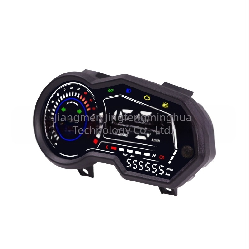 Panou de instrumente pentru motocicletă — compatibil cu Italika 150Z, 150SZ și 170Z; marcă JG; model Loncin 31+ cu convertor.