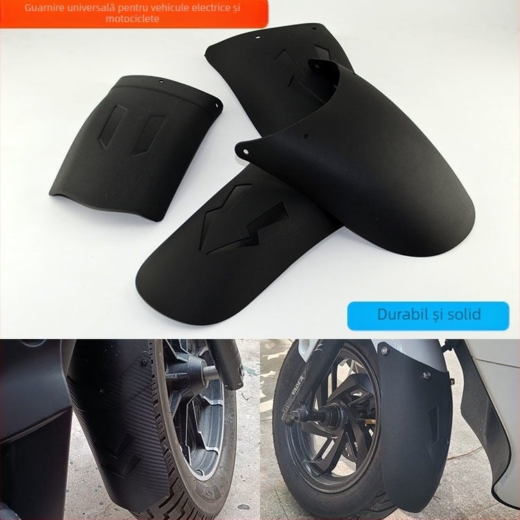 Set extins față și aripă spate pentru motociclete și tricicluri electrice – universal, polipropilenă (PP), scut impermeabil