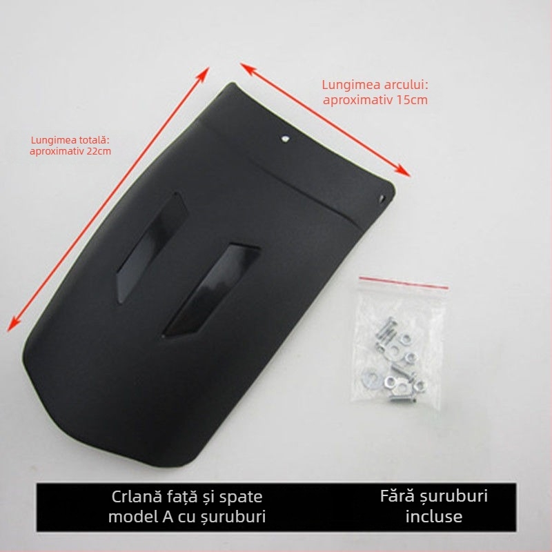 Set extins față și aripă spate pentru motociclete și tricicluri electrice – universal, polipropilenă (PP), scut impermeabil