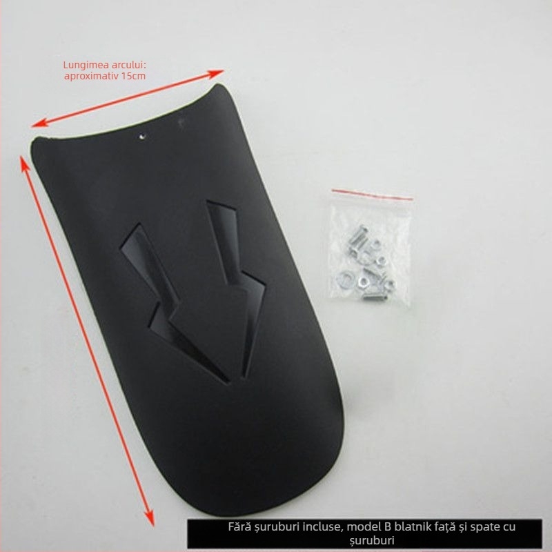 Set extins față și aripă spate pentru motociclete și tricicluri electrice – universal, polipropilenă (PP), scut impermeabil