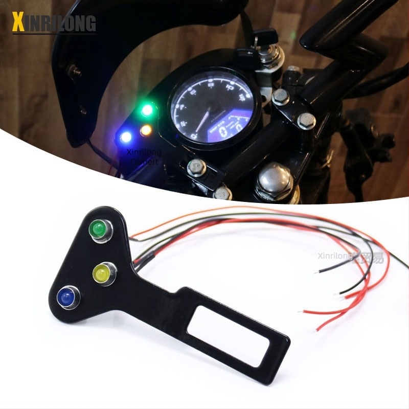 Lumină indicator pentru motocicletă, LED, cu suport, model 000, brand New Rilong