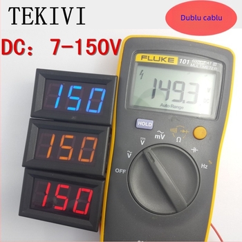 Voltmetru digital DC pentru vehicule, universal 7–150V, model SJ-DC056V-C