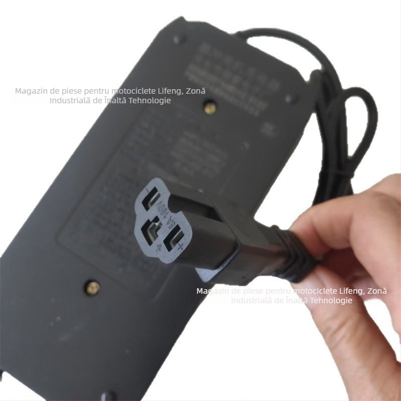 Încărcător pentru motocicletă electrică 48V, construcție din plastic și cupru, marca H Black Horse