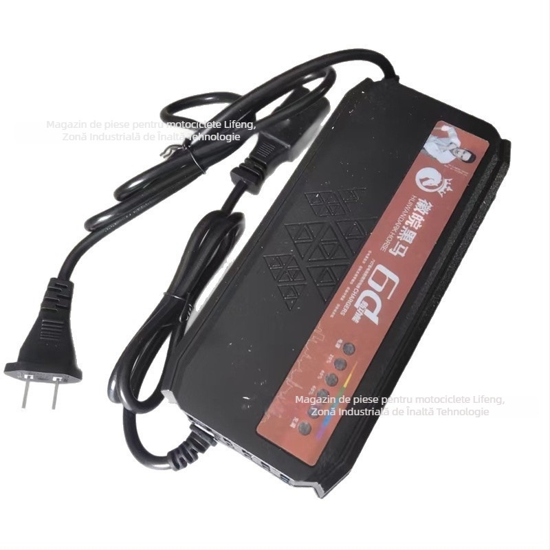 Încărcător pentru motocicletă electrică 48V, construcție din plastic și cupru, marca H Black Horse