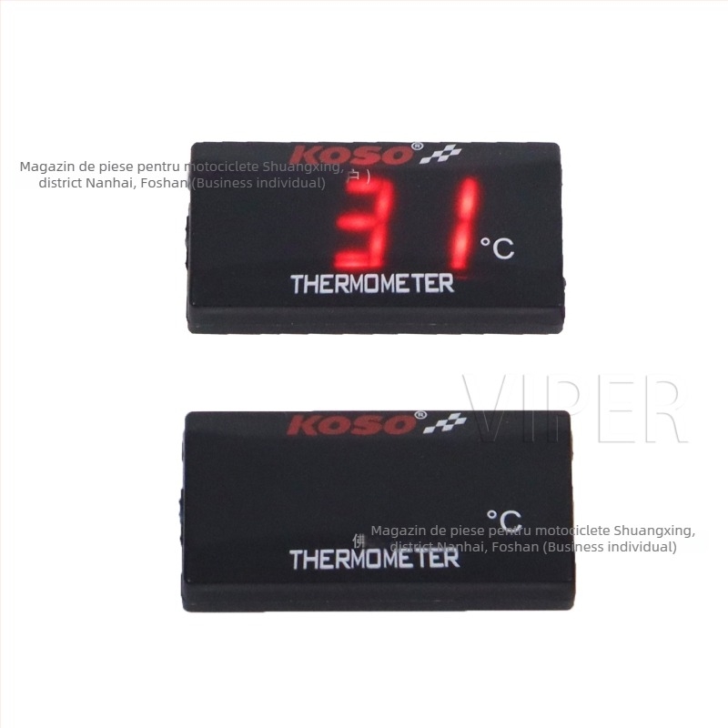 Măsurător de temperatură a apei pentru motocicletă - universal, 12V, VIPER, model Koso Water Temperature-P, rezistent la apă