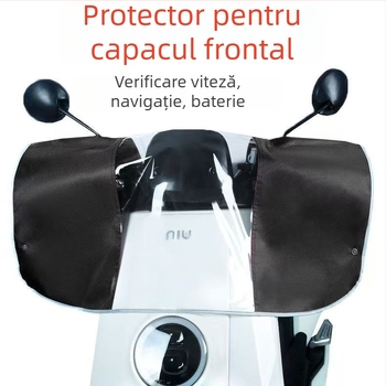 Acoperire de ploaie pentru partea frontală a vehiculului electric — Material Oxford, Protecție a panoului central de control, Protecție împotriva prafului și apei, Imprimare logo disponibil