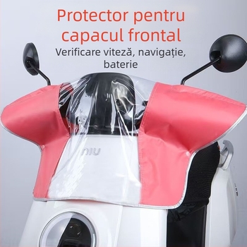 Acoperire de ploaie pentru partea frontală a vehiculului electric — Material Oxford, Protecție a panoului central de control, Protecție împotriva prafului și apei, Imprimare logo disponibil