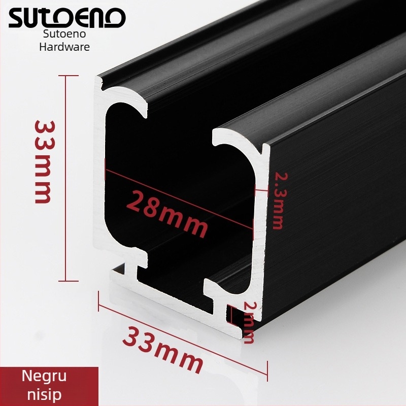 Sagitar roată suspendată din oțel inoxidabil pentru uși glisante interioare, cu tamponare bidirecțională și etichetă cu logo