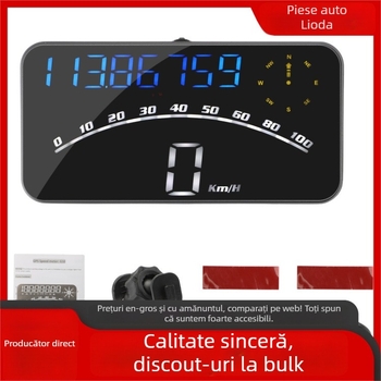 HUD GPS fără fir pentru mașină – afișaj head-up, TFT LCD 1920x1080, compatibil universal cu vehicule, afișaj viteză pentru camioane
