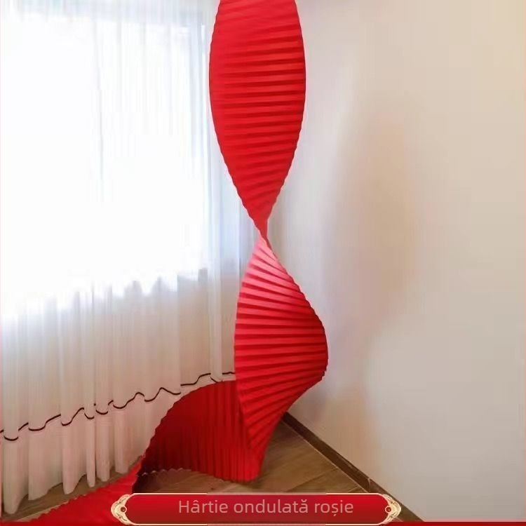 Prop decor pentru locația de nunți – ghirlandă din panglică, potrivită ca cadouri corporative