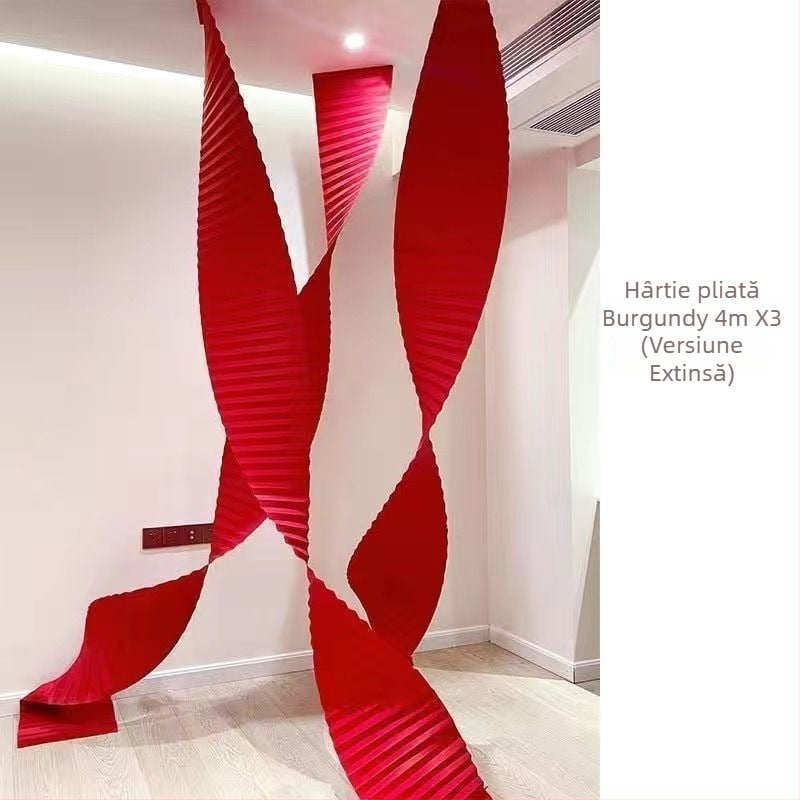 Prop decor pentru locația de nunți – ghirlandă din panglică, potrivită ca cadouri corporative