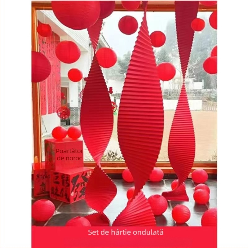 Prop decor pentru locația de nunți – ghirlandă din panglică, potrivită ca cadouri corporative