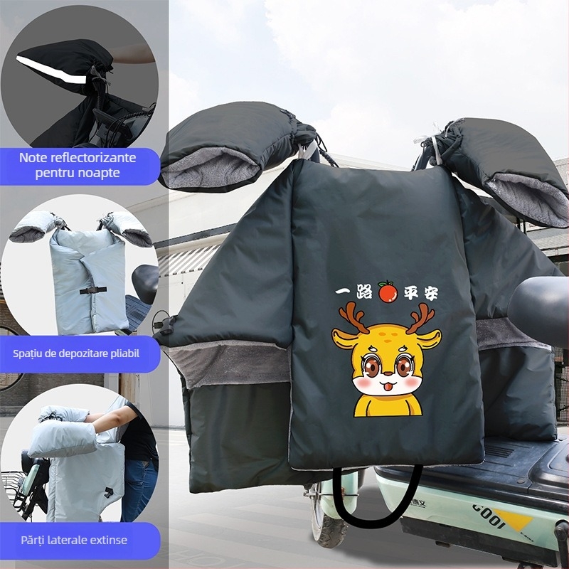 Acoperire anti-vânt din PVC impermeabilă pentru vehicule electrice, demontare manuală