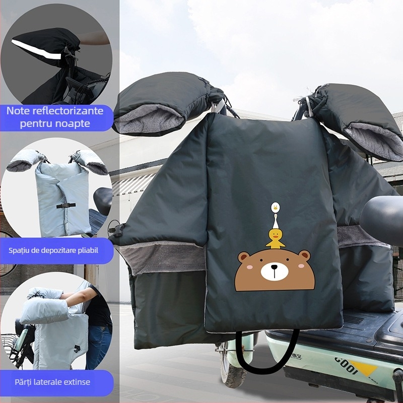 Acoperire anti-vânt din PVC impermeabilă pentru vehicule electrice, demontare manuală