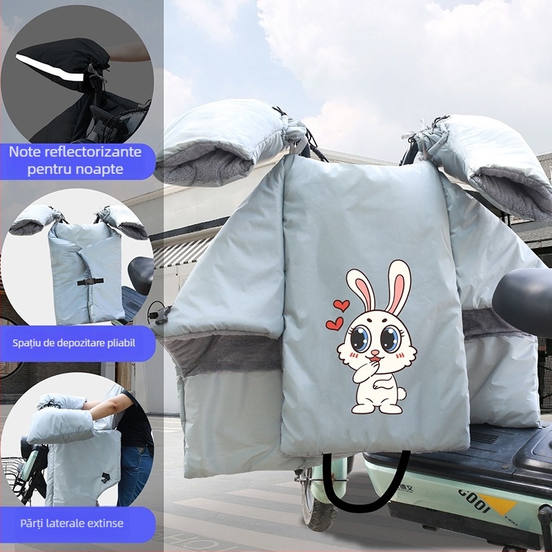 Acoperire anti-vânt din PVC impermeabilă pentru vehicule electrice, demontare manuală