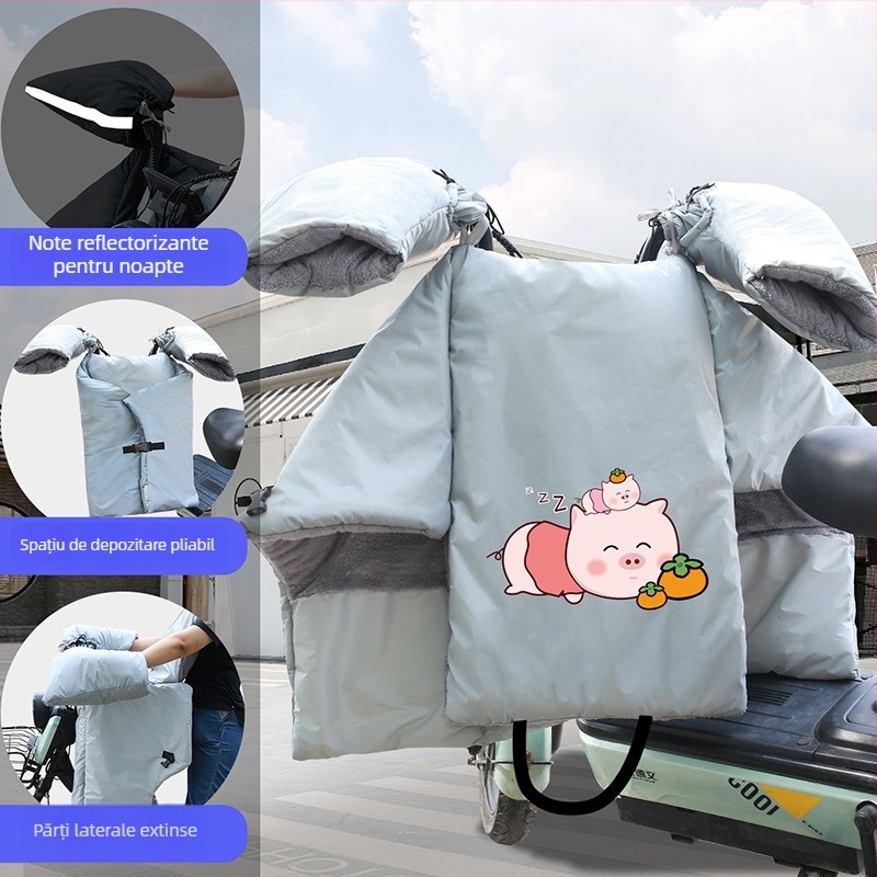 Acoperire anti-vânt din PVC impermeabilă pentru vehicule electrice, demontare manuală