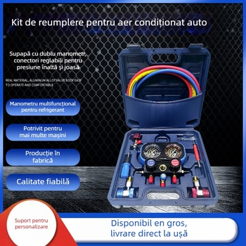 Manometru cu diafragmă pentru refrigerant auto R134A, model ZS-1001, marca Zeng's, unelte pentru reparații auto
