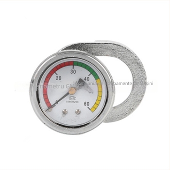 DN-60 manometru de vacuum cu două ace, din oțel inoxidabil, interval 0–40, precizie 2.5