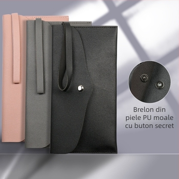 Geantă cosmetică pentru pensule, mâner din plastic, portabilă, ambalaj tip set, Shuji