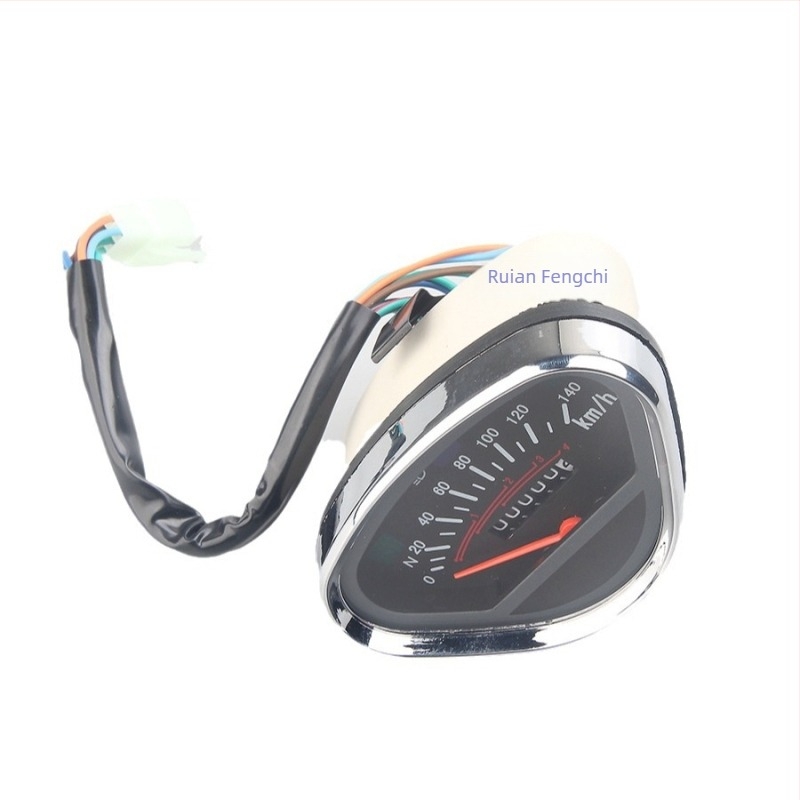 Panou de instrumente pentru motocicletă: vitezometru 0–160 km/h, tachimetru până la 13000 rpm; model 32580; metal; potrivire universală