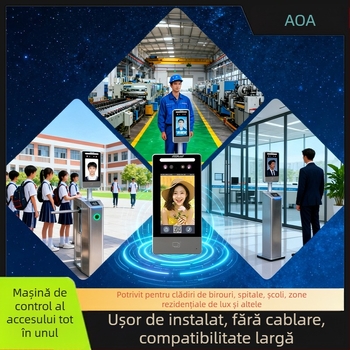 Unitate All-in-One de Control al Accesului cu Recunoaștere Facială, DK70, 50 de înregistrări, alimentare 24V, LCD interfon video, suportă recunoaștere facială, amprentă, card IC și aplicație mobilă