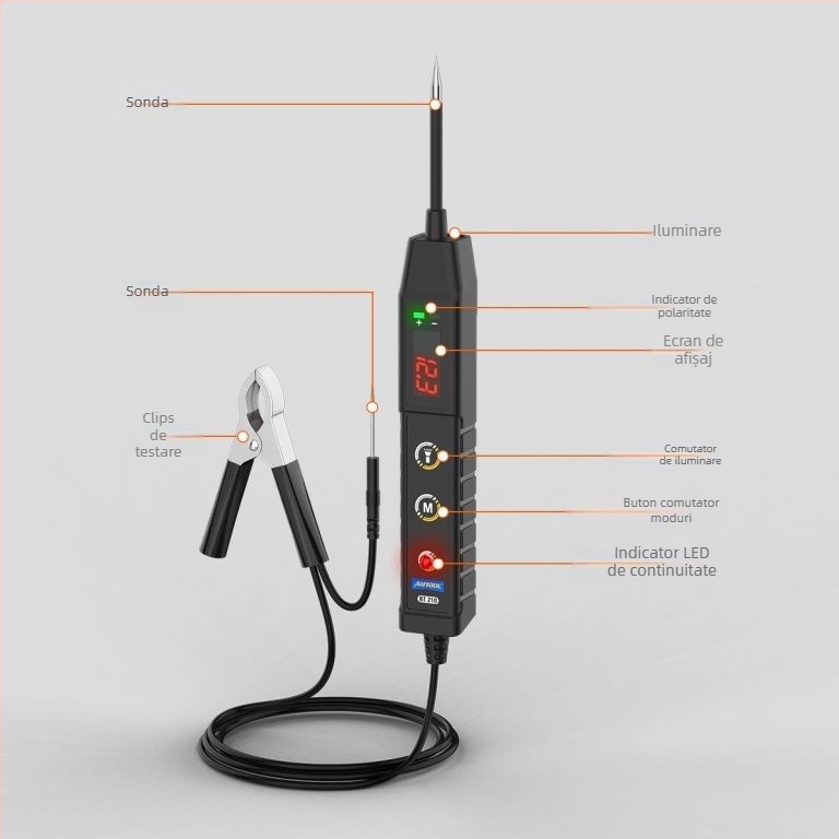 AUTOOL BT210 Detector de defecțiuni auto – Stilou pentru circuitele auto (Model BT210, Brand AUTOOL, Tip: Detector de defecțiuni auto)