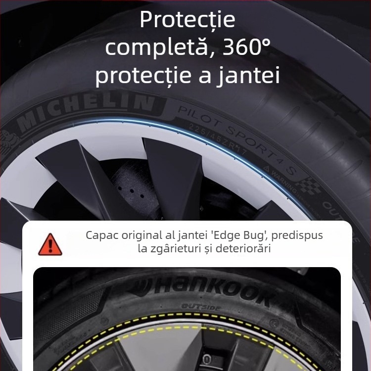 Cap centru pentru Tesla Model Y, acoperire completă a jantei, protecție anti-zgârieturilor, accesoriu pentru modificarea jantilor