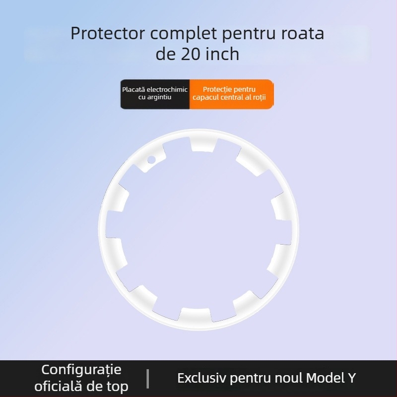 Cap centru pentru Tesla Model Y, acoperire completă a jantei, protecție anti-zgârieturilor, accesoriu pentru modificarea jantilor