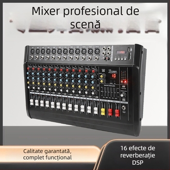 Mixer PMX compact cu amplificator încorporat, Bluetooth și intrare USB pentru transmisiuni live pe scenă în exterior la nunți