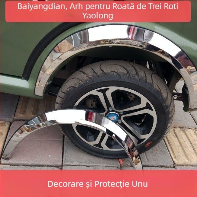 Bandă decorativă pentru marginea butucului roții pentru motocicletă cu trei roți