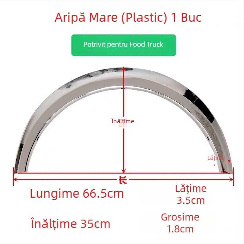 Bandă decorativă pentru marginea butucului roții pentru motocicletă cu trei roți