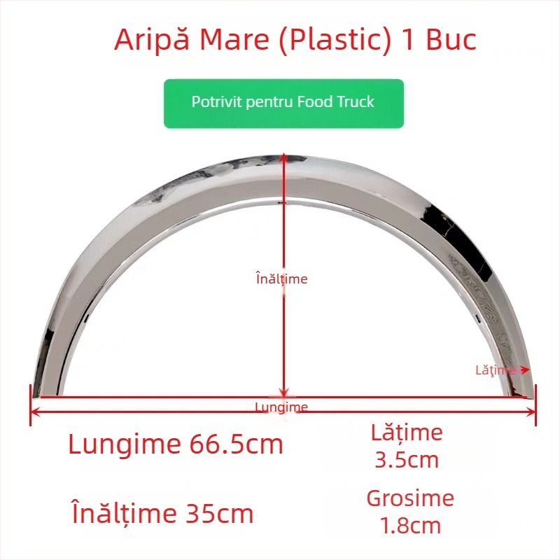 Bandă decorativă pentru marginea butucului roții pentru motocicletă cu trei roți