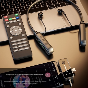 Carte de sunet pentru streaming live cu headset și microfon încorporat, reducere zgomot, monitorizare, înregistrare în aer liber (Model X21, Wireless, Baterie încorporată, Cip Huilian, Nivel de reducere a zgomotului 4)