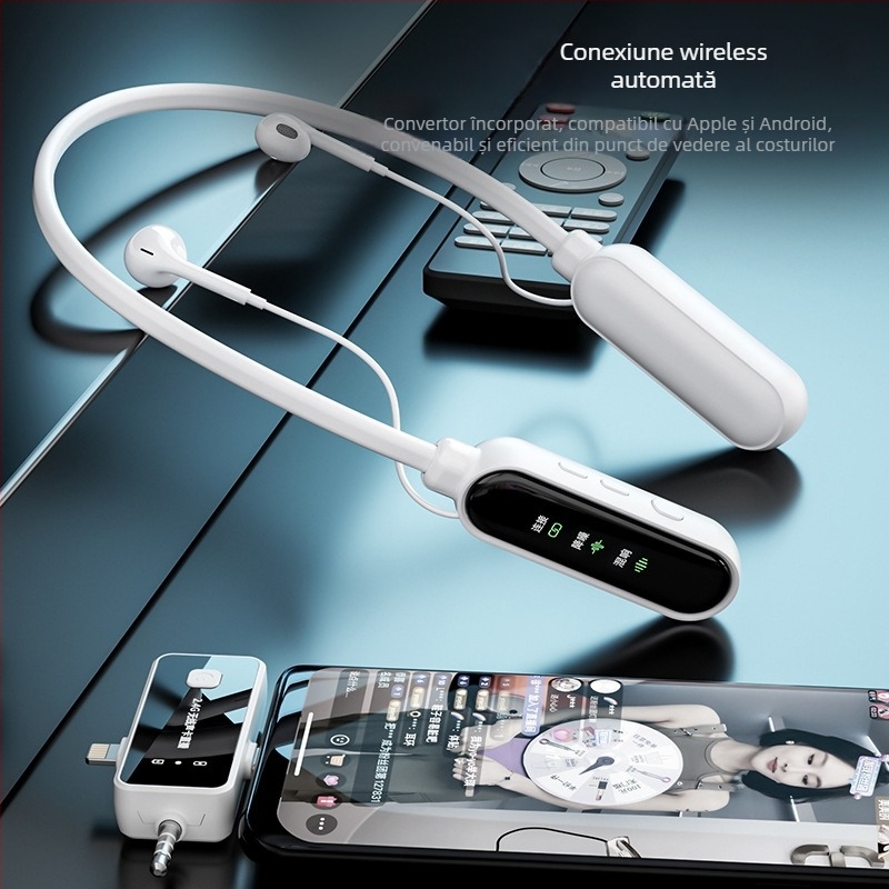 Carte de sunet pentru streaming live cu headset și microfon încorporat, reducere zgomot, monitorizare, înregistrare în aer liber (Model X21, Wireless, Baterie încorporată, Cip Huilian, Nivel de reducere a zgomotului 4)