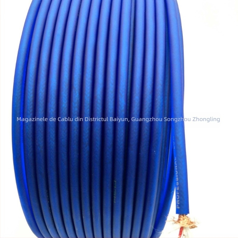 Cablu Zhongling pentru microfon și instrumente, cu miez dublu împletit, conductori din cupru pur, înveliș din PVC elastic