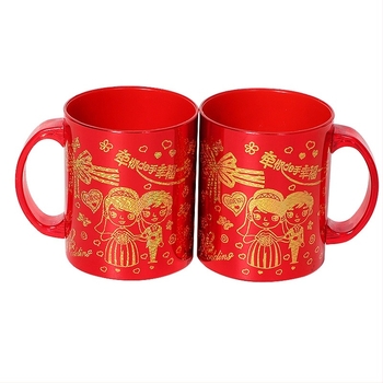 Set de cupe pentru periuțe de dinți pentru cuplu — plastic, ambalaj OPP, marcă Collection of joy, utilizare: nunta