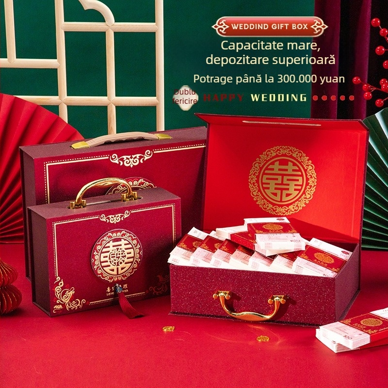 Cutie cadou din hârtie pentru nuntă, Af-208, brandul Happy