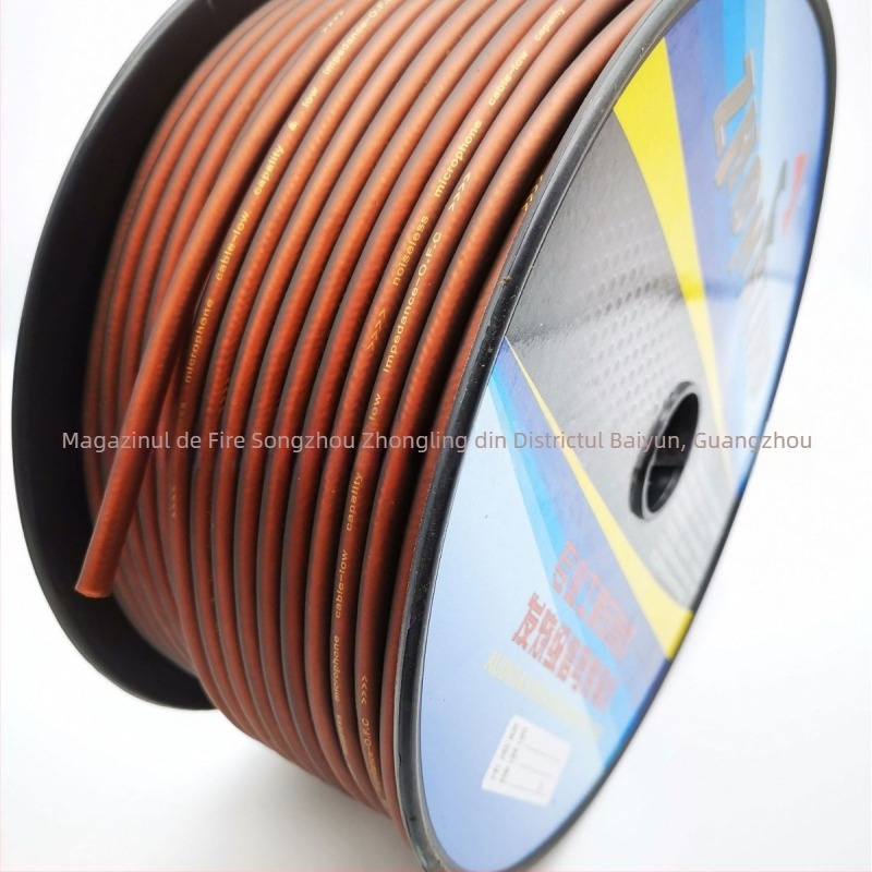 Cablă pentru microfon cu înveliș din PVC elastic, pentru microfon, mixer și karaoke (Brand: Zhongling; Potrivit pentru audio și video; Utilizare principală: microfon, mixer, karaoke)