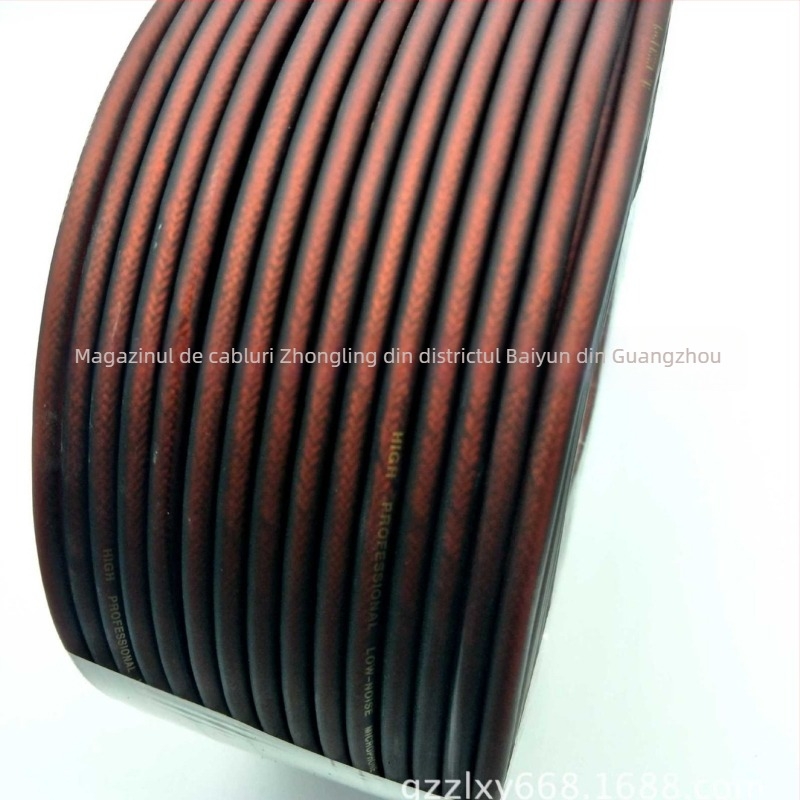 Cablu balansat pentru microfon și instrument cu înveliș PVC elastic; cablu audio multipurpose pentru microfon, chitară, mixer și iluminare; transmisie de semnal; potrivit pentru audio și video