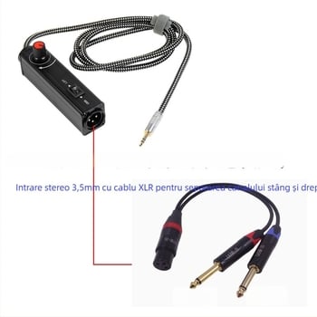PXSW X102 izolator audio stereo 3,5 mm, cablu adaptor, ieșire audio, nucleu de cupru, lungime 1 m