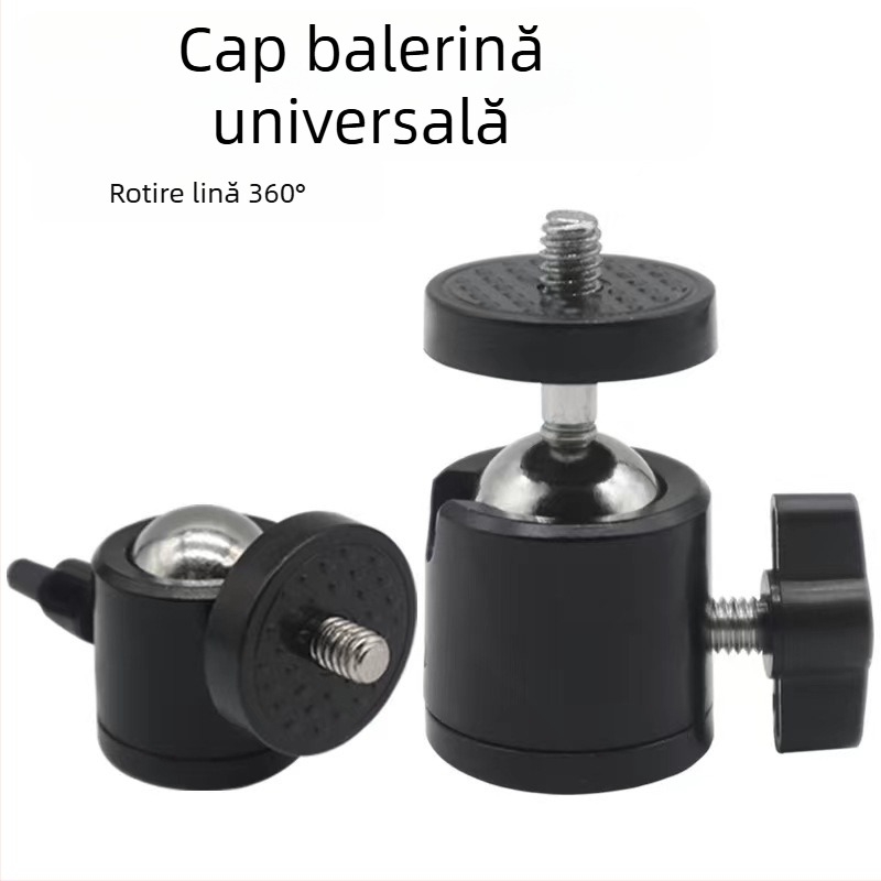Q29 Cap bal oxidat cu 3 găuri pentru gimball și iluminare foto – Aluminiu CNC prelucrat Li Huang