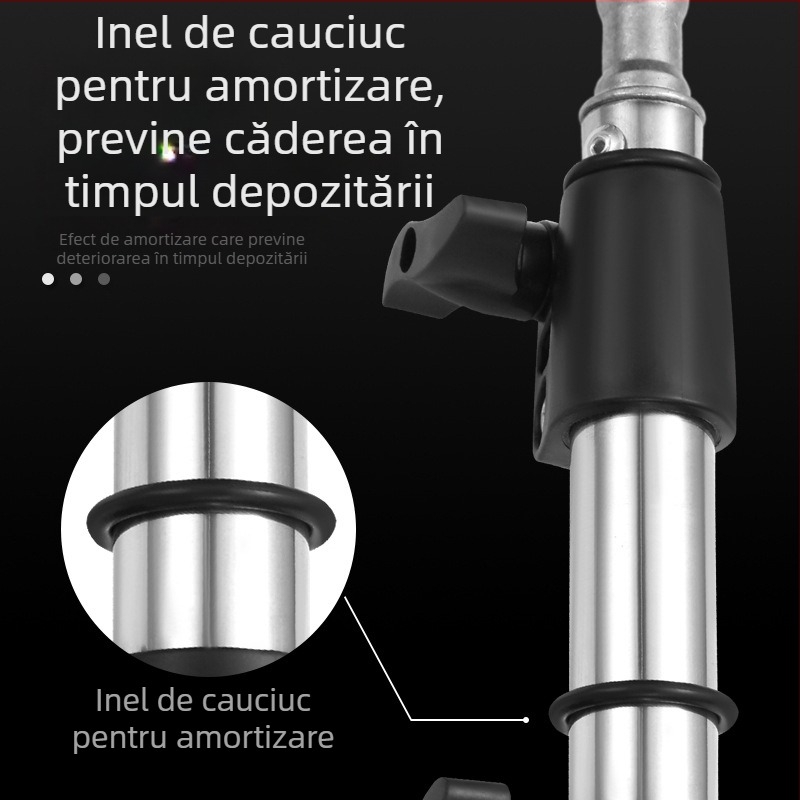 Figure Fit stativ de iluminat pentru fotografie din oțel inoxidabil și ABS, 3 segmente, capacitate de încărcare 2–4 kg, greutate 1 kg