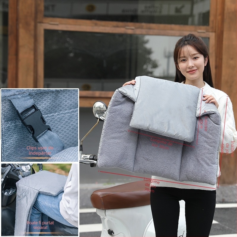 Husă anti-vânt pentru picioare pentru vehicul electric, groasă pentru toamnă–iarna, din plastic