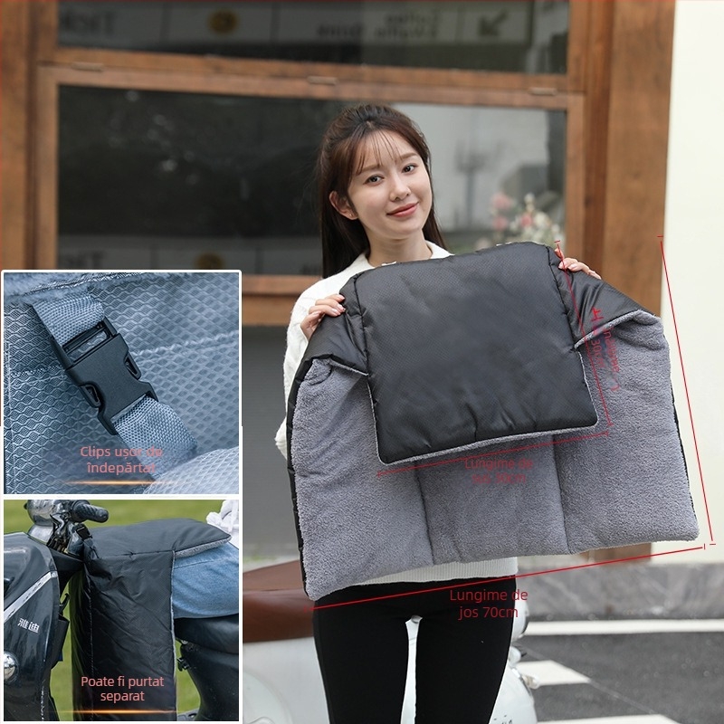 Husă anti-vânt pentru picioare pentru vehicul electric, groasă pentru toamnă–iarna, din plastic