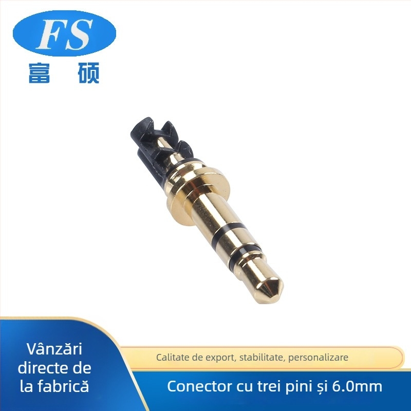 Plug de 3,5 mm Audio/Vizual pentru Capătul Hi-Fi Plocei (Brand: Fu Shuo; Interval de temperatură de lucru: 20–100°C; Certificare SGS; Tip conector: Audio/Vizual)