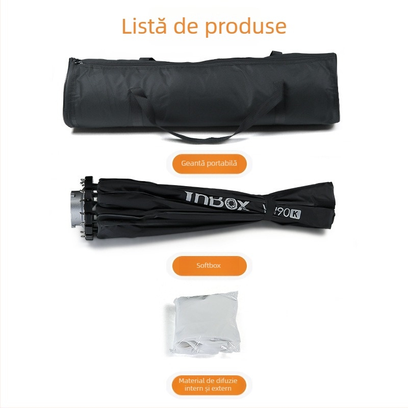 Softbox Yongnuo — profund parabolic pentru LUX160 LED lumină de studio pentru filmări și difuzare în direct